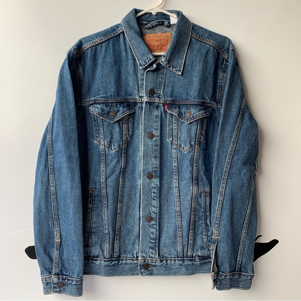 Levis Classic Denim Jacket Navy Mens  Large